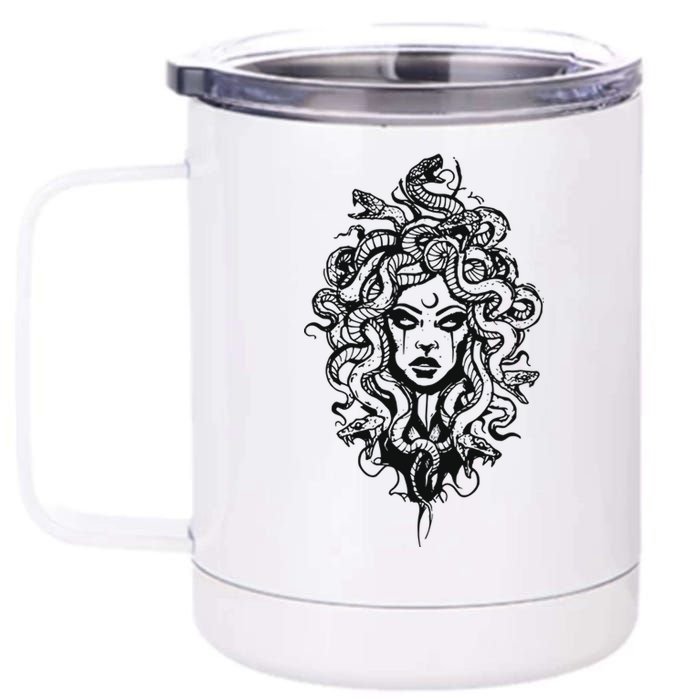 Medusa Greek Mythology Strong Women Rights Feminist 12 oz Stainless Steel Tumbler Cup