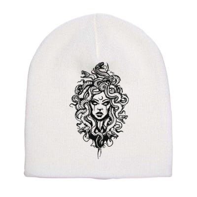 Medusa Greek Mythology Strong Women Rights Feminist Short Acrylic Beanie