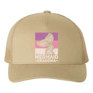 Mermaid Grandma Mermaid Birthday Party Grandmother Outfit Yupoong Adult 5-Panel Trucker Hat