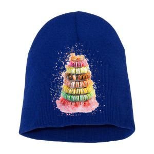 Macaroons Gift Macaroon Gift Colorful And Fun Pastel Cute Gift Short Acrylic Beanie