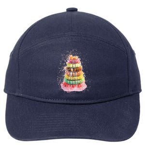 Macaroons Gift Macaroon Gift Colorful And Fun Pastel Cute Gift 7-Panel Snapback Hat