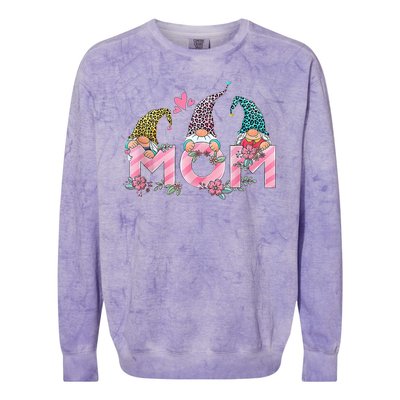 Mom Gnome Mother's Day Cute Gift Colorblast Crewneck Sweatshirt