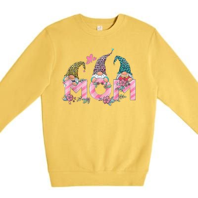 Mom Gnome Mother's Day Cute Gift Premium Crewneck Sweatshirt