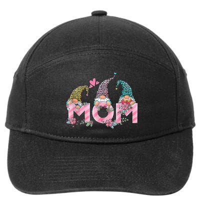 Mom Gnome Mother's Day Cute Gift 7-Panel Snapback Hat