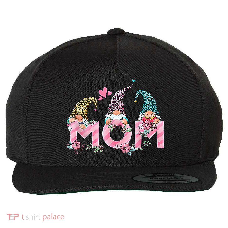 Mom Gnome Mother's Day Cute Gift Wool Snapback Cap