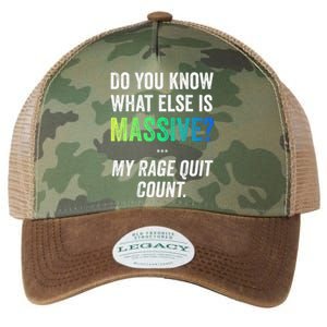 Massive Gaming Meme Rage Quit Gamers Humor Funny Gamer Legacy Tie Dye Trucker Hat