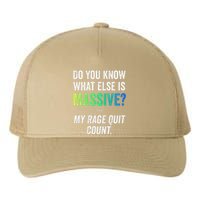 Massive Gaming Meme Rage Quit Gamers Humor Funny Gamer Yupoong Adult 5-Panel Trucker Hat