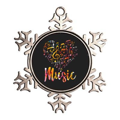 Musician Gift Musical Instrument Music Notes Treble Clef Metallic Star Ornament