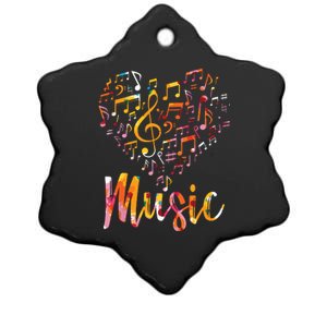 Musician Gift Musical Instrument Music Notes Treble Clef Ceramic Star Ornament