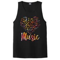 Musician Gift Musical Instrument Music Notes Treble Clef PosiCharge Competitor Tank