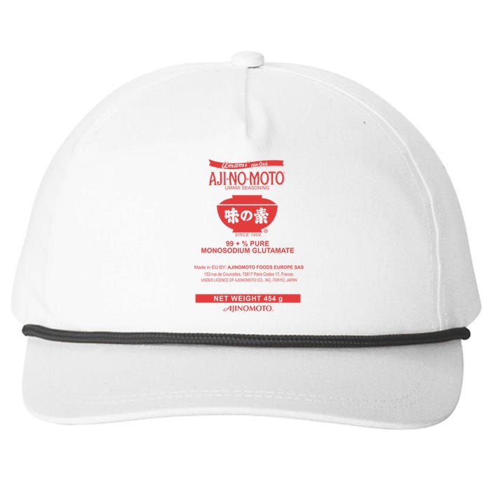 Monosodium Glutamate (Msg) Snapback Five-Panel Rope Hat