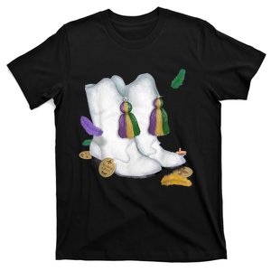 Mardi Gras Majorette Boots Funny Parade Festival Party T-Shirt