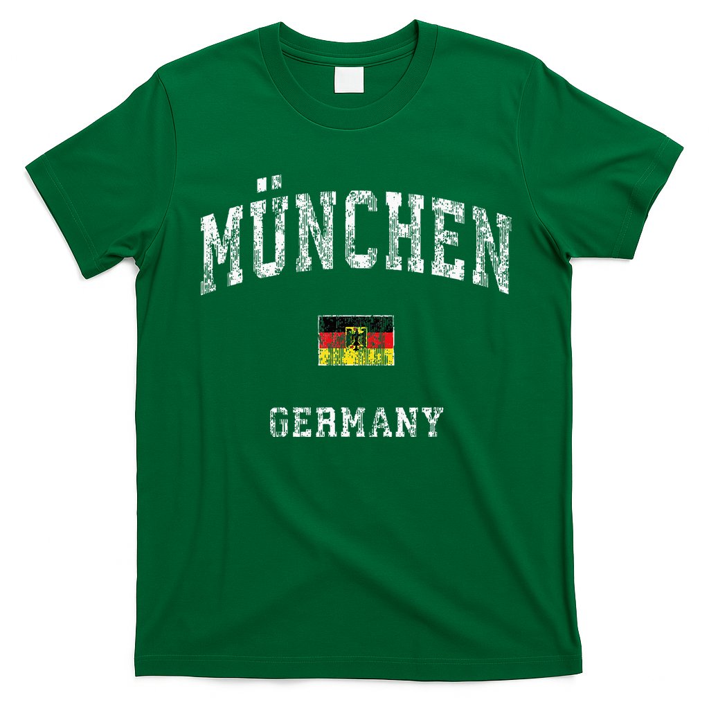 Munich Germany Munchen Vintage Athletic Sports Design T-Shirt