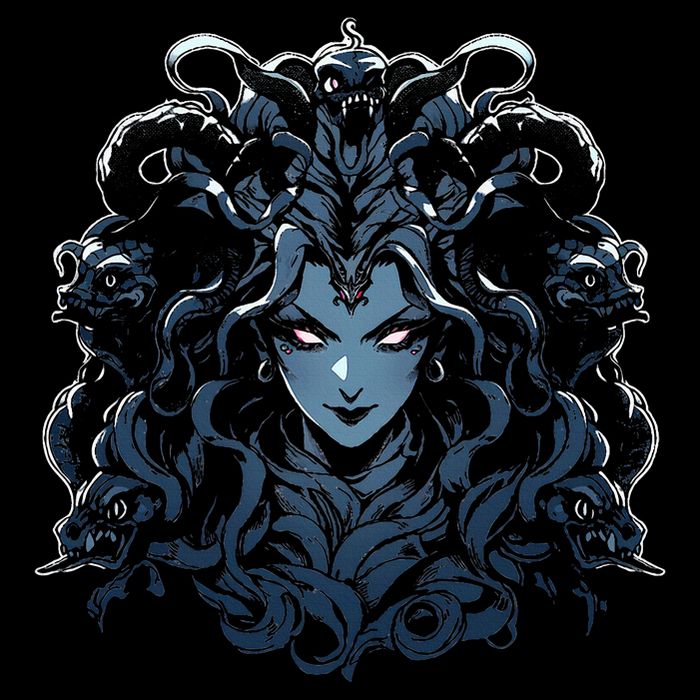 Medusa Greek Mythology Cooling Performance Crew T-Shirt