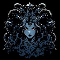 Medusa Greek Mythology Button