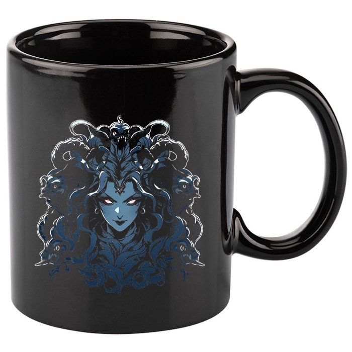 Medusa Greek Mythology 11oz C Handle Ceramic Mug