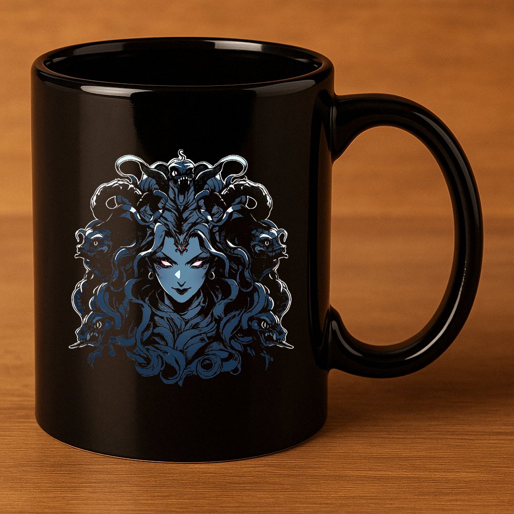 Medusa Greek Mythology 11oz C Handle Ceramic Mug
