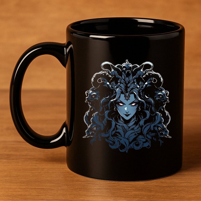 Medusa Greek Mythology 11oz C Handle Ceramic Mug