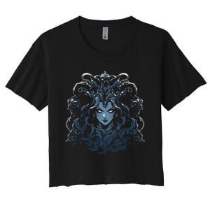 Medusa Greek Mythology Women's Crop Top Tee