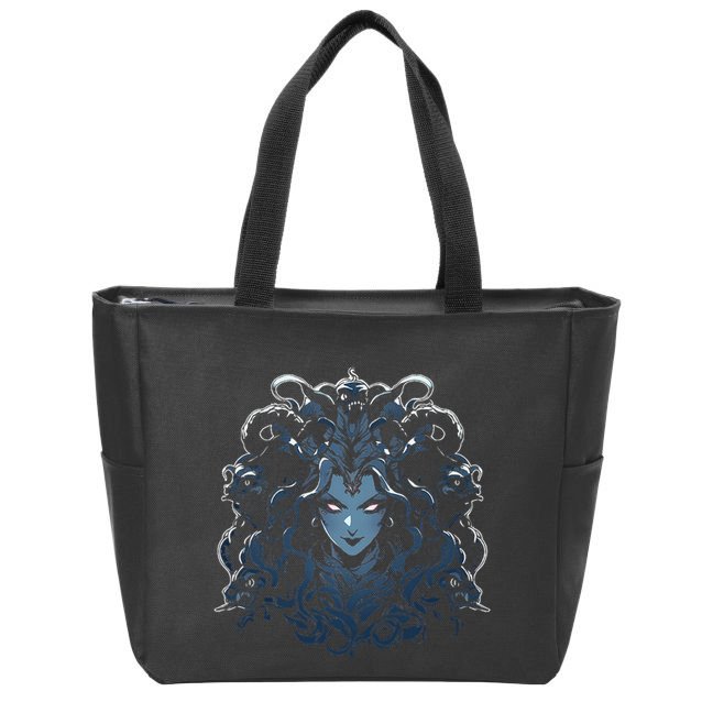 Medusa Greek Mythology Zip Tote Bag