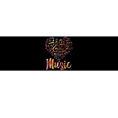 Musician Gift Musical Instrument Music Notes Treble Clef Bumper Sticker