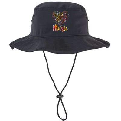 Musician Gift Musical Instrument Music Notes Treble Clef Legacy Cool Fit Booney Bucket Hat