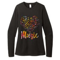 Musician Gift Musical Instrument Music Notes Treble Clef Womens CVC Long Sleeve Shirt