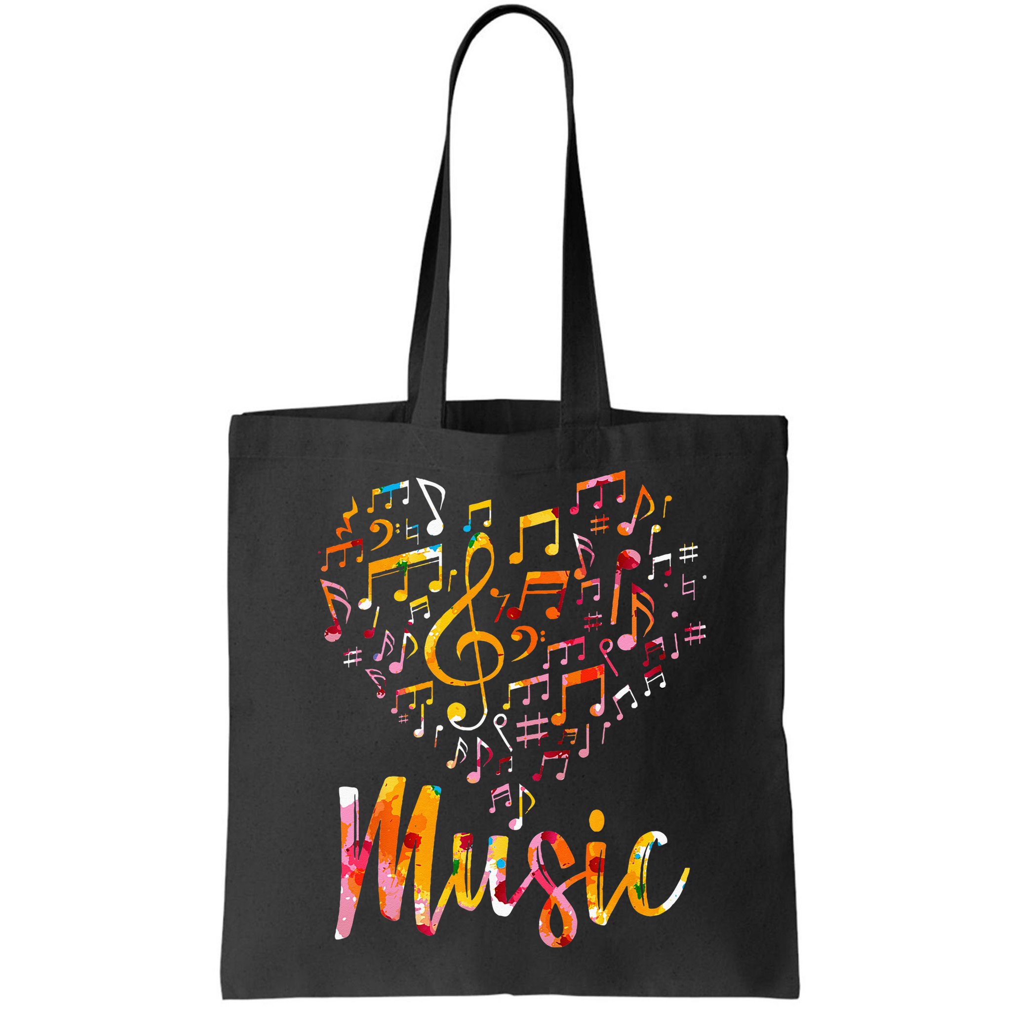 Musician Gift Musical Instrument Music Notes Treble Clef Bag