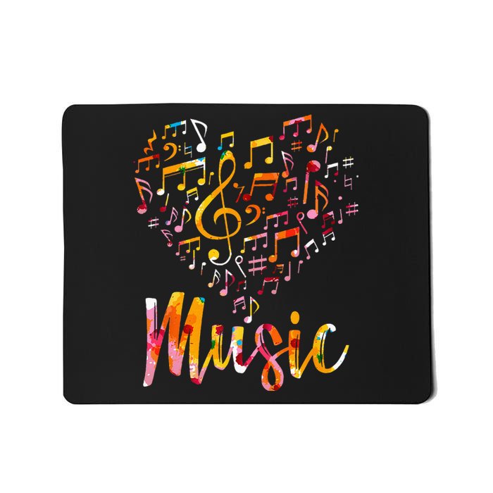 Musician Gift Musical Instrument Music Notes Treble Clef Mousepad