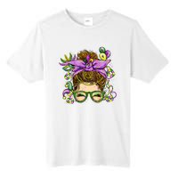 Mardi Gras Messy Bun Costume Party Gift Tall Fusion ChromaSoft Performance T-Shirt