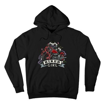 Motorcycle Girl Motorbike Motorcyclist Biker Girl Hoodie