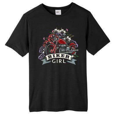 Motorcycle Girl Motorbike Motorcyclist Biker Girl Tall Fusion ChromaSoft Performance T-Shirt