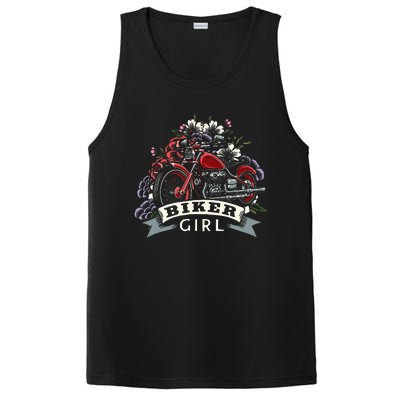 Motorcycle Girl Motorbike Motorcyclist Biker Girl PosiCharge Competitor Tank