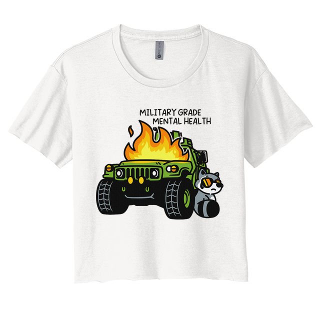 Military Grade Mental Health Women's Crop Top Tee