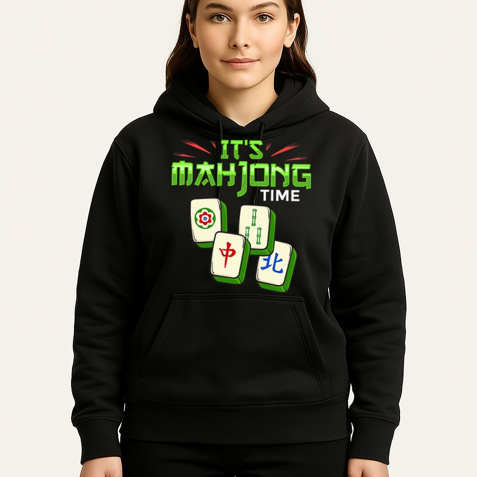 Mahjong Game Mah Jongg Online Player Tile Hoodie