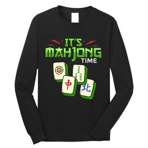 Mahjong Game Mah Jongg Online Player Tile Long Sleeve Shirt