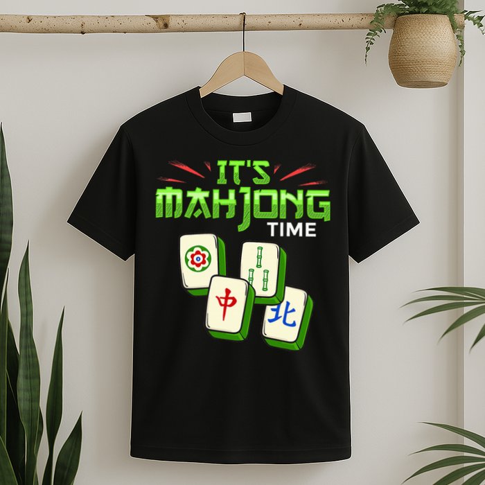 Mahjong Game Mah Jongg Online Player Tile T-Shirt