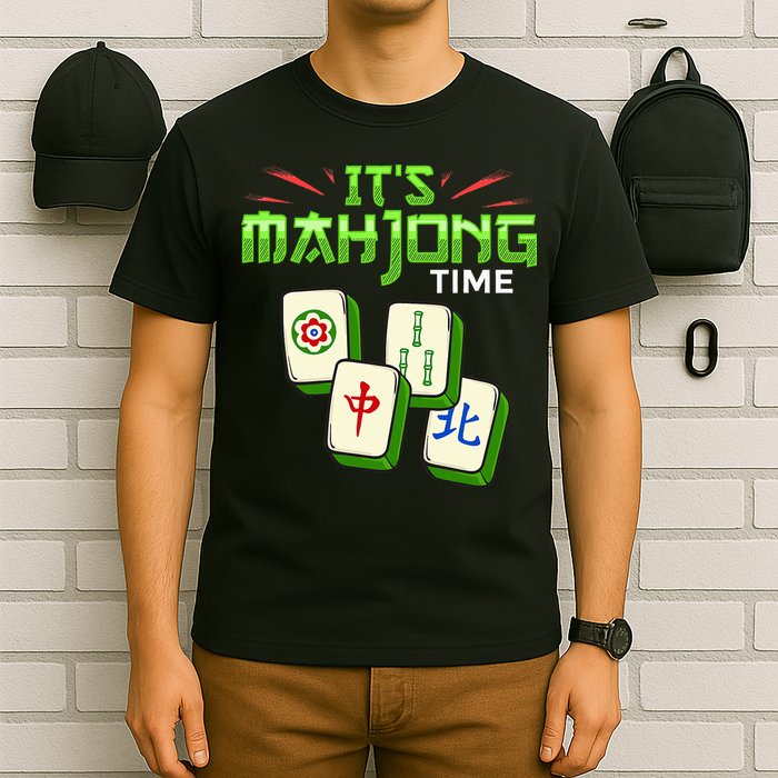 Mahjong Game Mah Jongg Online Player Tile T-Shirt
