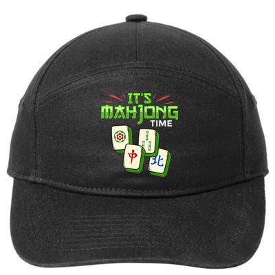 Mahjong Game Mah Jongg Online Player Tile 7-Panel Snapback Hat