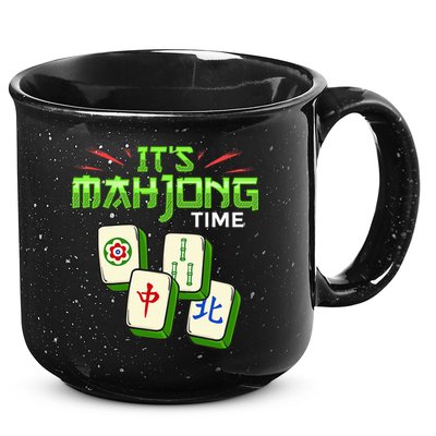 Mahjong Game Mah Jongg Online Player Tile 15oz Campfire Ceramic Mug