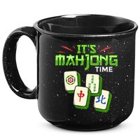 Mahjong Game Mah Jongg Online Player Tile 15oz Campfire Ceramic Mug