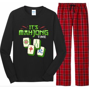 Mahjong Game Mah Jongg Online Player Tile Long Sleeve Pajama Set