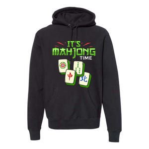 Mahjong Game Mah Jongg Online Player Tile Premium Hoodie