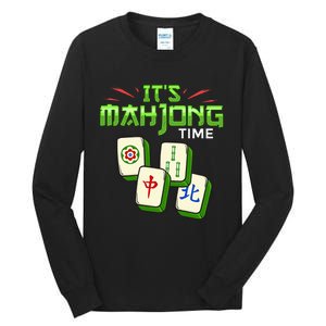 Mahjong Game Mah Jongg Online Player Tile Tall Long Sleeve T-Shirt