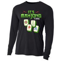 Mahjong Game Mah Jongg Online Player Tile Cooling Performance Long Sleeve Crew