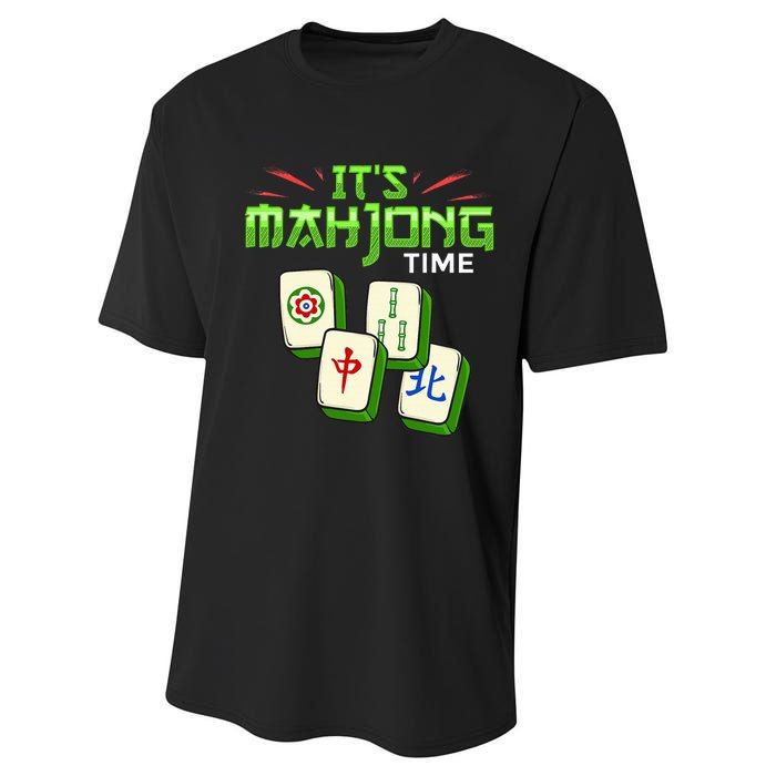 Mahjong Game Mah Jongg Online Player Tile Performance Sprint T-Shirt