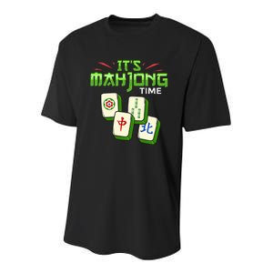 Mahjong Game Mah Jongg Online Player Tile Youth Performance Sprint T-Shirt