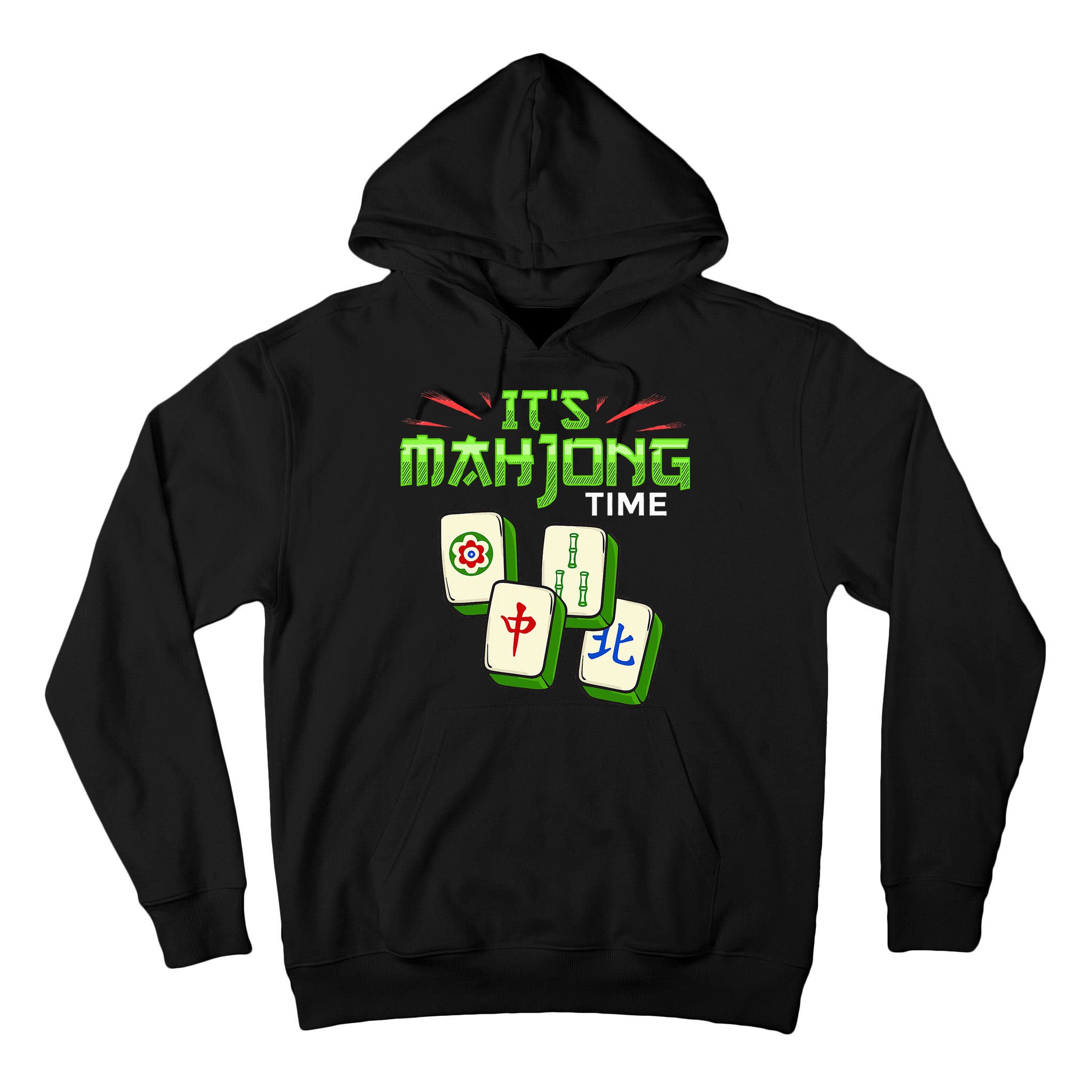 Mahjong Game Mah Jongg Online Player Tile Tall Hoodie