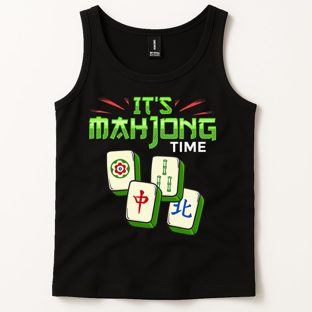 Mahjong Game Mah Jongg Online Player Tile Tank Top