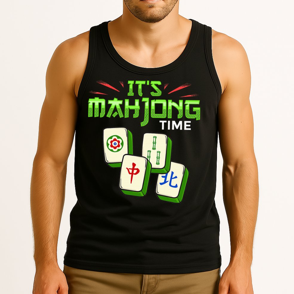 Mahjong Game Mah Jongg Online Player Tile Tank Top